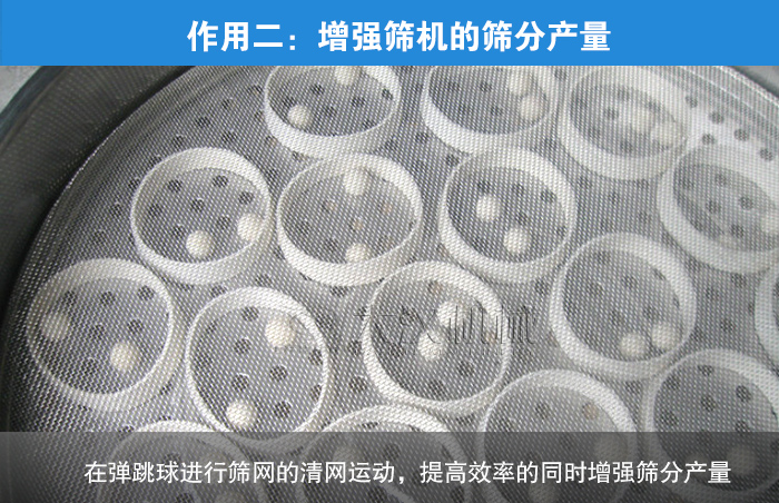振動(dòng)篩分機(jī)彈跳球
