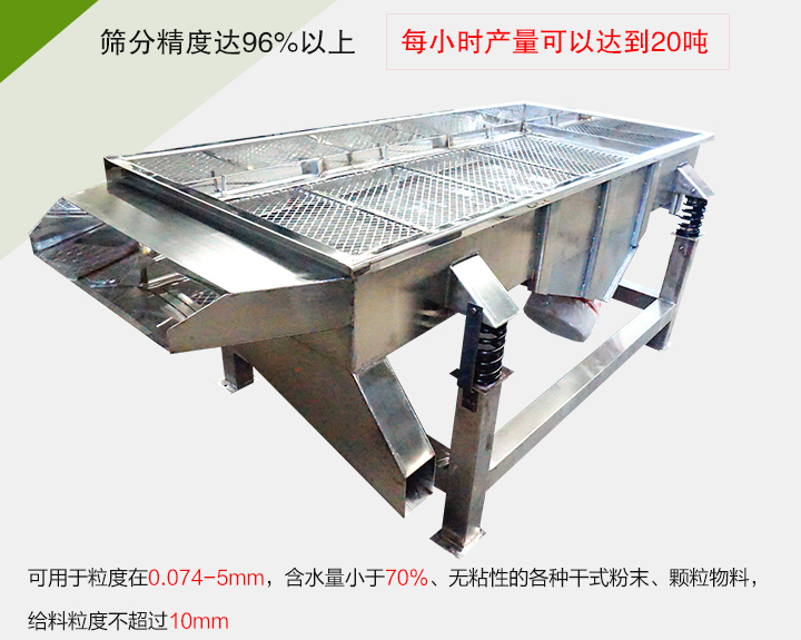 糧食篩分機(jī)各種干式粉末、顆粒物料，給料粒度不超過10mm
